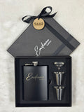 Set Licorera de acero inoxidable 8 Oz personalizada